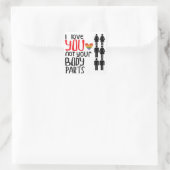 Sticker Carré I Love (Sac)