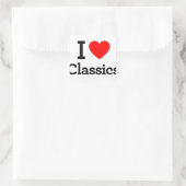 Sticker Carré I Love Classics (Sac)