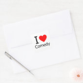 Sticker Carré I Love Comedy (Enveloppe)