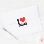 Sticker Carré I love Dallas (Enveloppe)