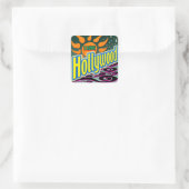 Sticker Carré "I LOVE Hollywood" Night Sunshine" Sticker! (Sac)