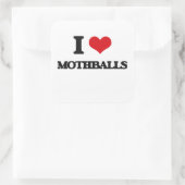 Sticker Carré I Love Mothballs (Sac)