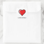 STICKER CARRÉ I LOVE MYSELF (Sac)