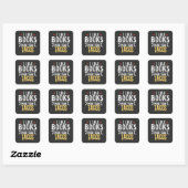 Sticker Carré I Love of Reading and Learning (Feuille)