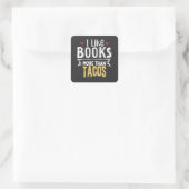 Sticker Carré I Love of Reading and Learning (Sac)