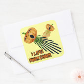 Sticker Carré I Love Punkin Chunkin (Enveloppe)