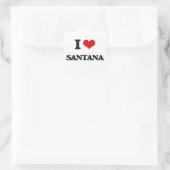 Sticker Carré I Love Santana (Sac)
