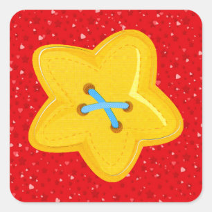 Sticker Carré I Love Sewing - SRF