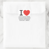 Sticker Carré I Love Tartiflette (Sac)
