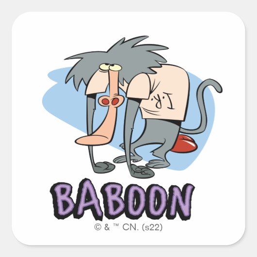 Sticker Carré I.R. Baboon Character Graphic (Devant)