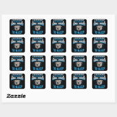Sticker Carré I Support Putting Animal Abusers (Feuille)