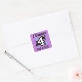 Sticker Carré I Survive 4e année (Enveloppe)