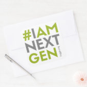 Sticker Carré #IAMNEXTGEN 3"x3" (Enveloppe)
