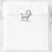 Sticker Carré Ibex (Sac)