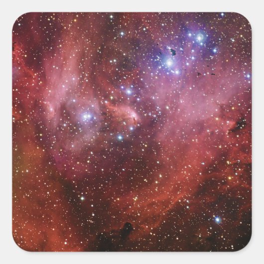 Sticker Carré IC 2944 Courir Nebula Lambda Cen Nebula (Devant)
