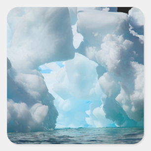 Sticker Carré Icebergs au large de la pointe sud de l'Afrique du