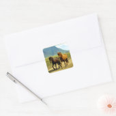 Sticker Carré Icelandic Horses (Enveloppe)