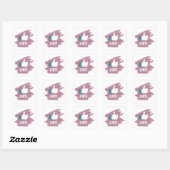 Sticker Carré Icône Bouton (Feuille)