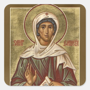 Sticker Carré Icône chrétienne orthodoxe de Ste Emélie