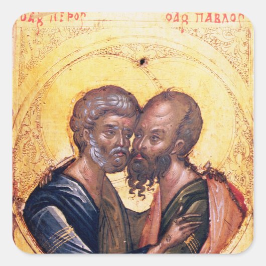 Sticker Carré Icône de SS. Peter et Paul (Devant)