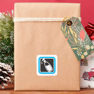 Sticker Carré Icône Lotion Bottle