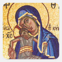 Icône Mosaic Madonna & Enfant