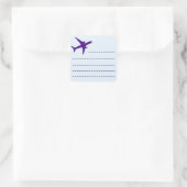 Sticker Carré Icône Plan (Sac)