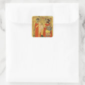 Sticker Carré Icone Saint Christopher avec soldat (Sac)