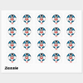 Sticker Carré Icône SYLVESTER™ Pointillée (Feuille)