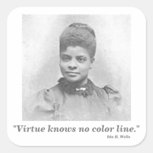 Sticker Carré Ida B. Wells Suffrage Citation Du Chef Des Droits 