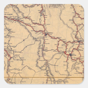 Sticker Carré Idaho 2