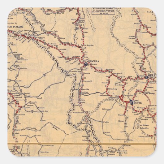 Sticker Carré Idaho 2 (Devant)