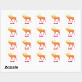 Sticker Carré Idaho Elk (Feuille)