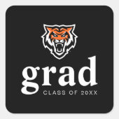 Sticker Carré Idaho State University Bengals Spirit Design (Devant)