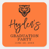 Sticker Carré Idaho State University Bengals Spirit Design (Devant)