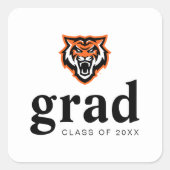 Sticker Carré Idaho State University Bengals Spirit Design (Devant)