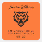 Sticker Carré Idaho State University Bengals Spirit Design (Devant)