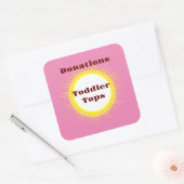 Sticker Carré Idées de stockage d'entreprise à la mode (Enveloppe)