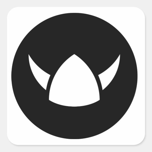 Sticker Carré Idéologie du héros viking (Devant)