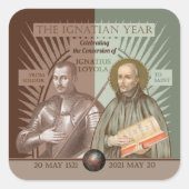 Sticker Carré Ignatius Loyola : Du Soldat À Saint (SAE 004) (Devant)