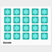 Sticker Carré Ikat Snowflake (Feuille)