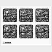Sticker Carré Il 100 V8 (Feuille)