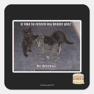 Sticker Carré Il a fait défaut