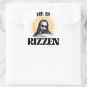 Sticker Carré Il est Rizzen (Sac)