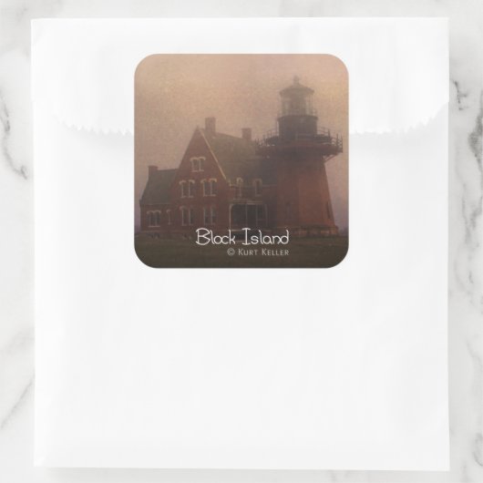 Sticker Carré Île Block (Sac)