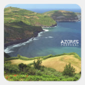 Sticker Carré Iles Açores, Portugal (Devant)