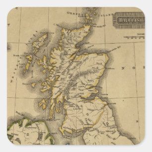 Sticker Carré Îles britanniques 2