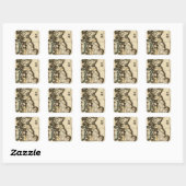 Sticker Carré Îles britanniques 7 (Feuille)