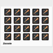 Sticker Carré Îles Marshall (Feuille)