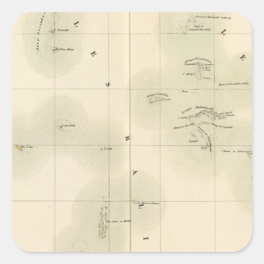 Sticker Carré Îles Marshall Océanie no 10 (Devant)